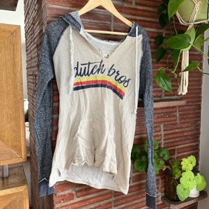 Dutch Bros multi-color long sleeve hoodie